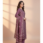 Baatik Print Full Embroidery Suit side View