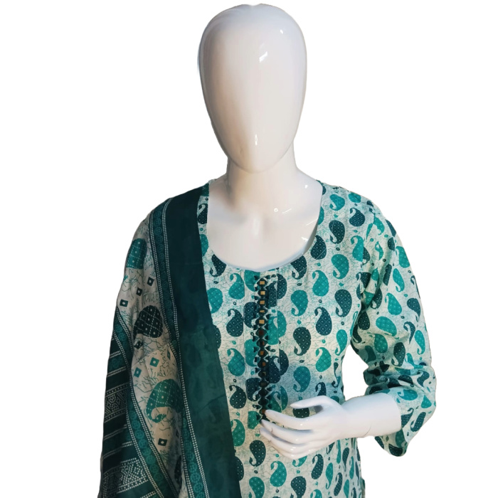 Cotton-Suit-with-Afghani-Salwar