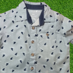 Boys-Grey-Colour-printed-Shirt