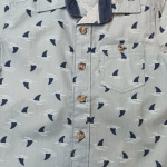 Boys-Grey-Colour-printed-Shirt