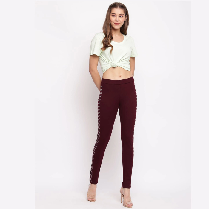 Branded-Wine-Colour-Jegging