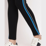 Elasticated-Waistband-Slim-Jeggings-with-Blue-side-strip