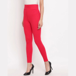 High Rise Slim Jegging red colour