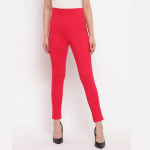 High Rise Slim Jegging red colour