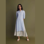 Blue Straight Summer kurta