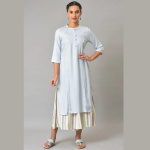 Blue Straight Summer kurta