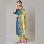 Blue-Thread-Embroidered-kurta-Set