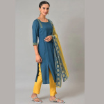 Blue-Thread-Embroidered-kurta-Set