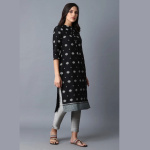 Branded-Black-Printed-Straight-kurta