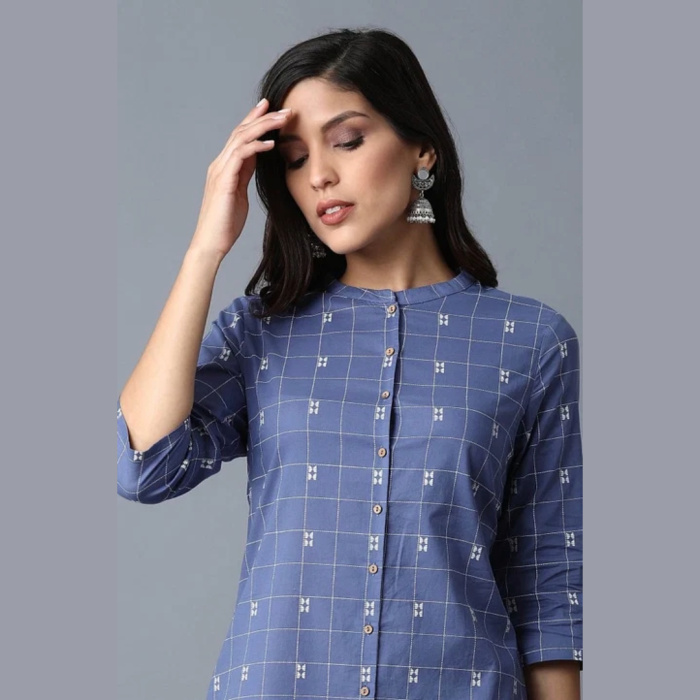 Branded-Dark-Blue-Printed-kurta