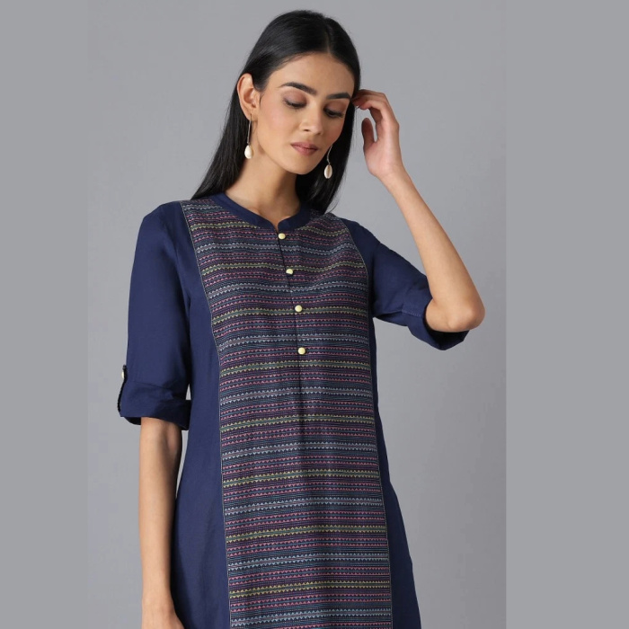 Branded-Navy-Casual-kurta