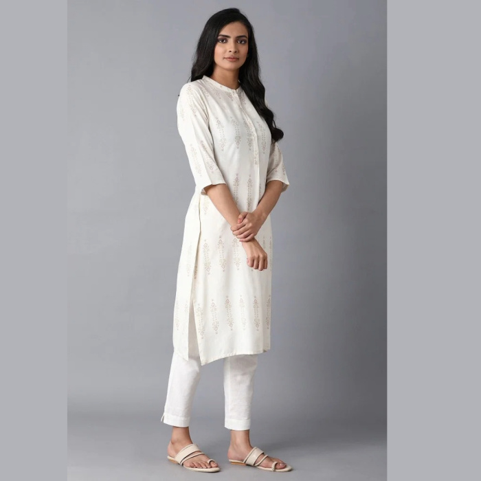 Ecru-Printed-Straight-kurta