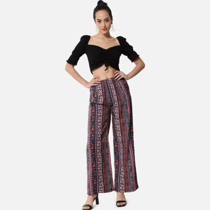 Floral-Print-Palazzos-with-Elasticated-Waist