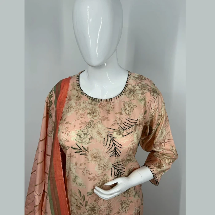 Musleen Fabric 3 Pcs Suit