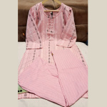 Pure cotton pink colour 2 Piece suit