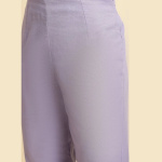 Purple Solid Slim Pants