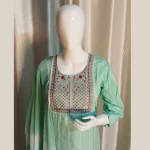 Sea-Green-Colour-pure-cotton-3-Pcs-Suit