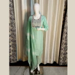 Sea-Green-Colour-pure-cotton-3-Pcs-Suit