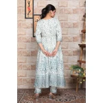 Women Cotton Rayon Kurta Pant Dupatta Set