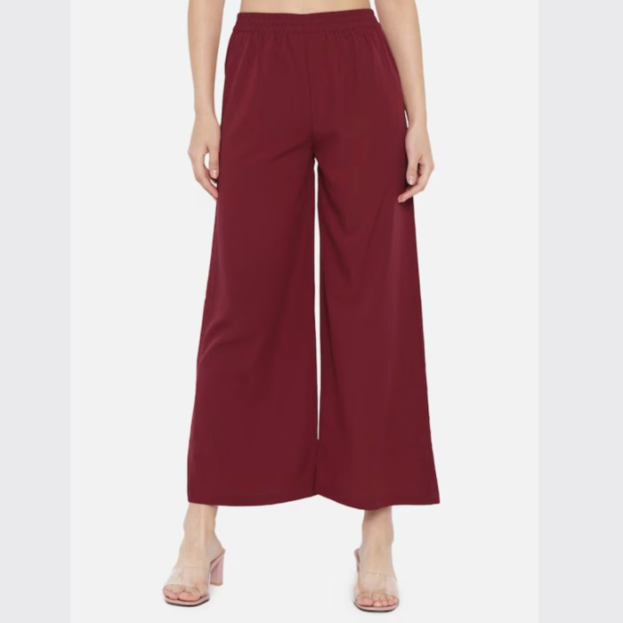 Women-Elasticated-Slip-On-Wide-Leg-Palazzos