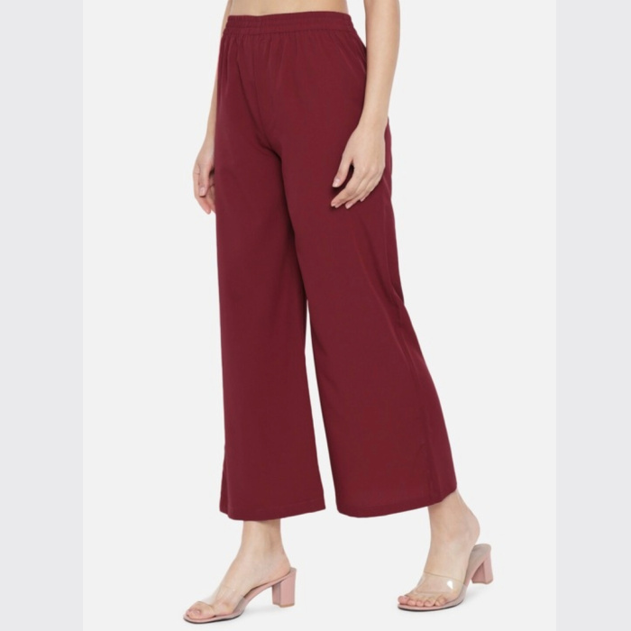 Women-Elasticated-Slip-On-Wide-Leg-Palazzos