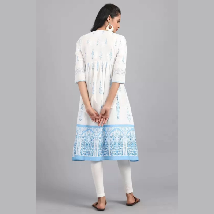 Women-Floral-Print-A-Line-Kurta