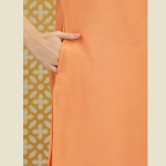 Women-Orange-Green-Embroidered-Rozana-Kurta