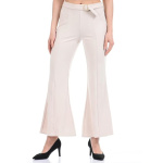 Women-Solid-Cream-Trouser