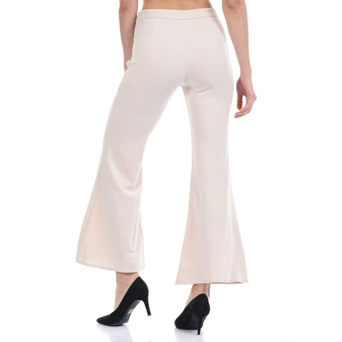 Women-Solid-Cream-Trouser