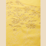 Women-Yellow-White-Floral-Printed-Thread-Work-Floral-Kurta