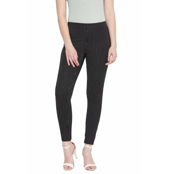 Womens-Striped-Jeggings