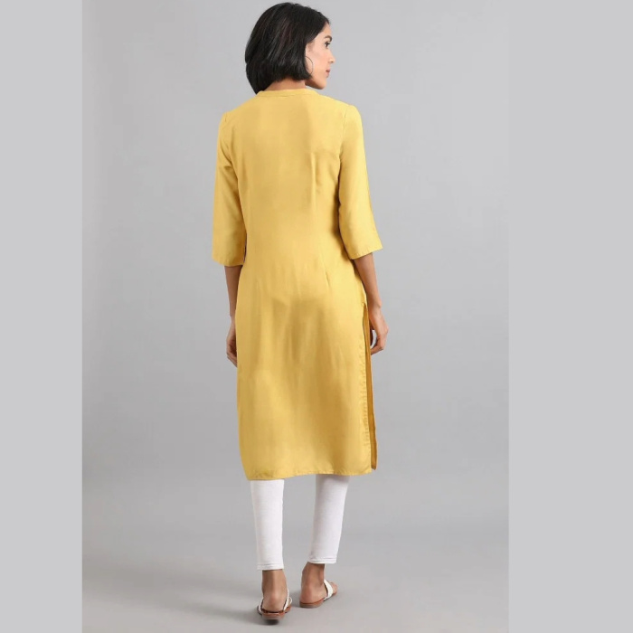 Yellow-Mandarin-Neck-Printed-kurta