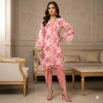 Fish Cut Kurta with Dhoti Style Pant