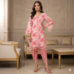Fish Cut Kurta with Dhoti Style Pant