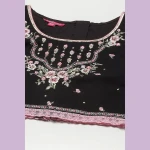 BLACK ART SILK Girls LEHENGA SET