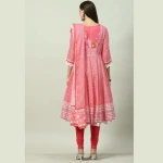 PINK COTTON ANARKALI KURTA