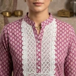 Pure Cotton Purple Colour Suit with Afghani Salwar for Women