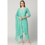 Turquoise-Embroidered-Cotton-Suit-Set-with-Dupatta