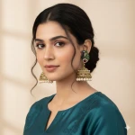 Peacock Oxidised Jhumka Earrings for Girls – Imitation Jewellery