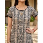 Designer Western Dress with Hand Embroidery Neckline
