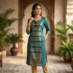Pure Cotton Printed Kurti with Pant Suit Set